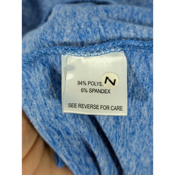 SCOTTeVEST Blue Faux Wrap Long Sleeve Daphne Dress Medium Zip Pockets - Picture 8 of 10